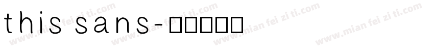 this sans字体转换